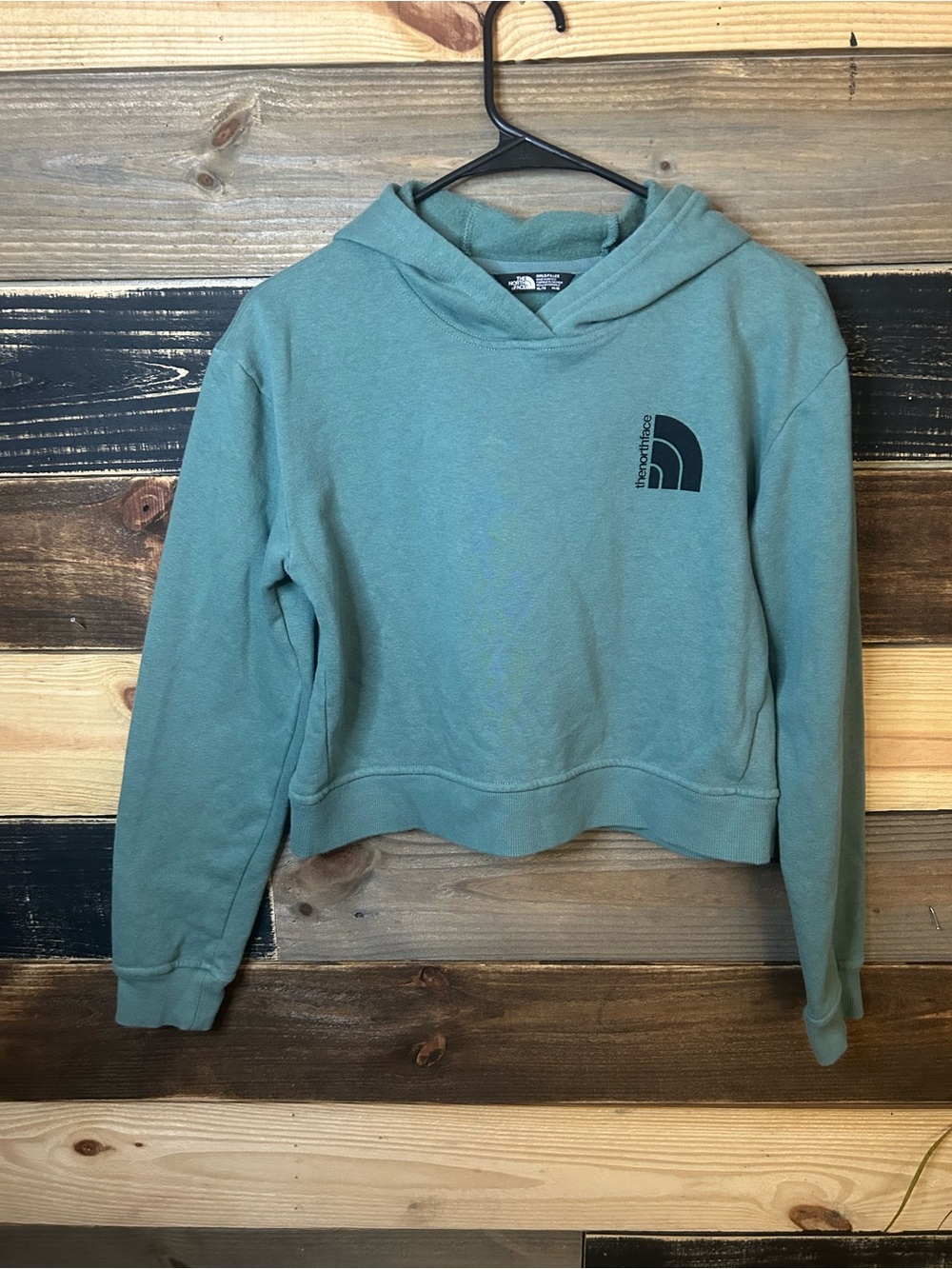 The North Face Women's Cropped Hoodie Sweater - Sage Green